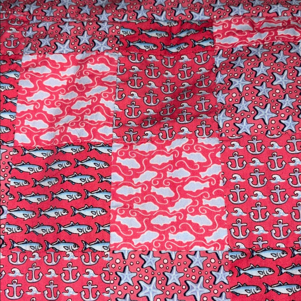 Vineyard Vines pink patchwork nautical skirt, siz… - image 3